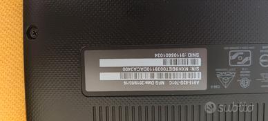 Notebook ACER Intel core i7