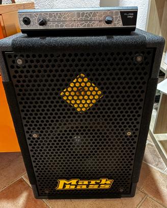 Grbass pure amp+ mark bass cab 12pollici
