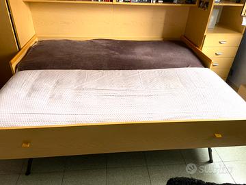 Letto matrimoniale estraibile