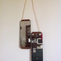 Specchio modernariato doppio