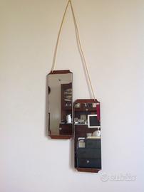 Specchio modernariato doppio