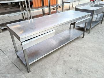 tavolo per laboratorio con cassetti usato