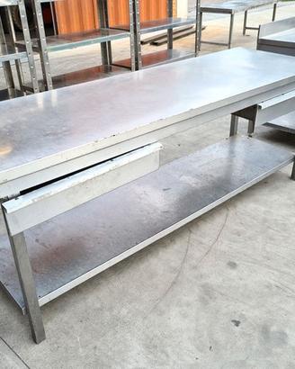 tavolo per laboratorio con cassetti usato