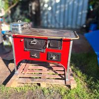 stufa a legna d'epoca 