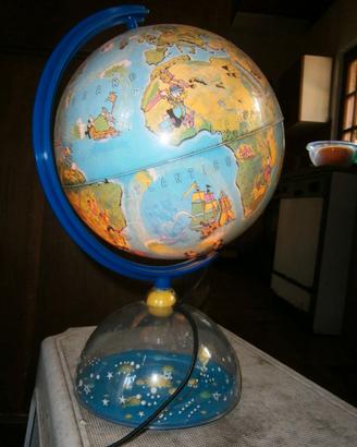 Mappamondo Disney Vintage Anni 70 Nova Rico - Rara