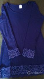 Maglietta con pizzo made in Italy