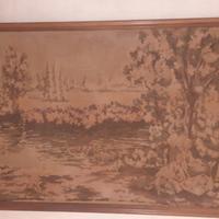 Arazzo antico in tessuto da parete quadro grande