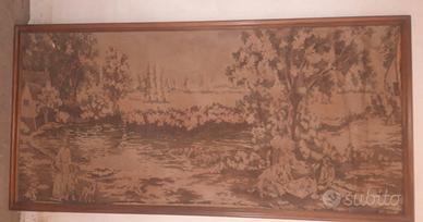 Arazzo antico in tessuto da parete quadro grande