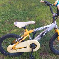 Bicicletta gialla bambino 