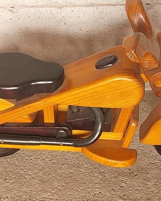 moto custom in legno