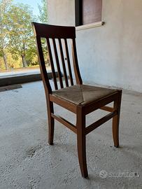 Set 4 sedie legno ciliegio + tavolo abbinato