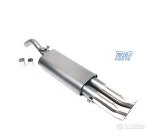 SILENZIATORE DI SCARICO PER VOLKSWAGEN VW GOLF II 