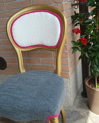 sedia in legno color oro PREZZO RIBASSATO