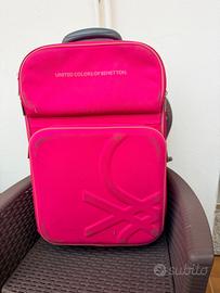 Valigia Benetton rosa