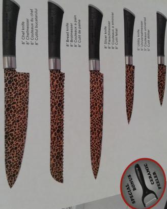 Cucina Set 5 coltelli ceramica - made in Svizzera