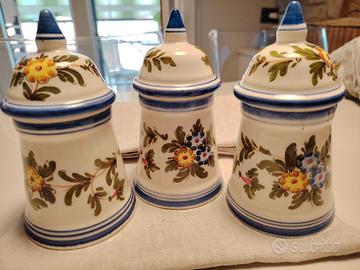 Set 5 piatti ceramica vintage 