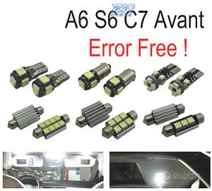 KIT 17 LAMPADE LED INTERNE PER AUDI A A6 S6 RS6 C7