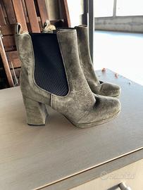 Polacchini scamosciati col verde