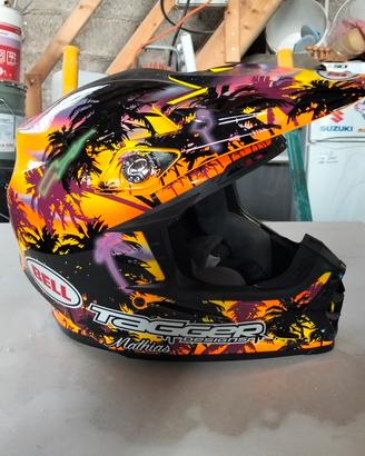Casco cross Bell Flex-9s Tagger Tropicale Fever