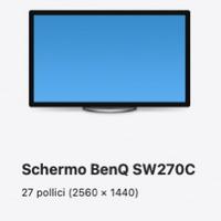 Monitor BenQ SW270C per fotografia