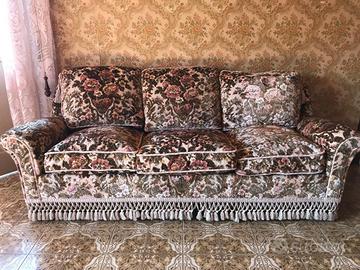 Modernariato Divano in velluto damascato anni '70