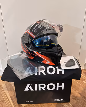 Casco Airoh Matryx Wide arancione lucido