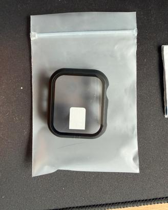 Misxi Nero Cover con vetro temperato Apple Watch