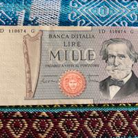 banconota mille lire 1000 lire Giuseppe Verdi