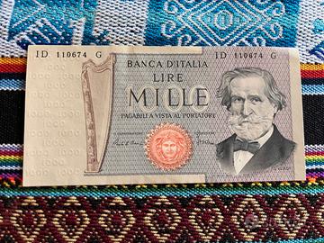 banconota mille lire 1000 lire Giuseppe Verdi