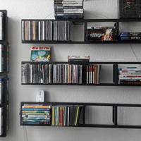 Scaffale metallo per CD & Blu-Ray (ikea lerberg)