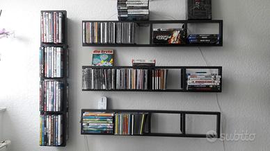 Scaffale metallo per CD & Blu-Ray (ikea lerberg)