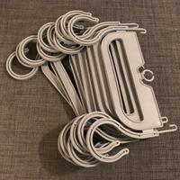 10 supporti in plastica sacche urina da letto