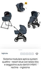 Trio Inglesina Aptica colore blu jeans 