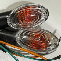 Frecce Moto Custom Nere con Vetro Trasparente