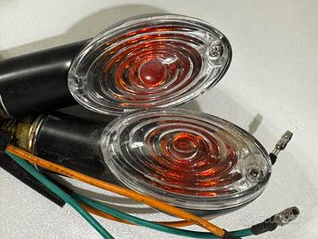 Frecce Moto Custom Nere con Vetro Trasparente