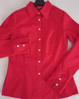 Camicia rossa Benetton 