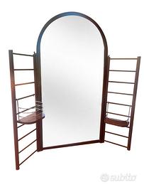 Specchio ad Arco con Mensole in legno