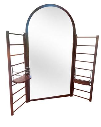 Specchio ad Arco con Mensole in legno