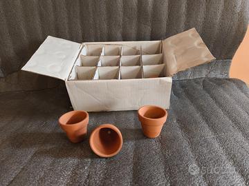 mini vasetti di terracotta 5 pz