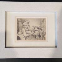 Pinocchio Walt Disney quadro disegno