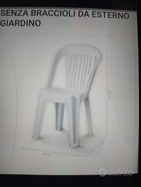 Poltroncina giardino senza braccioli