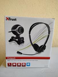 Web CAM + Cuffie microfono TRUST