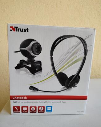 Web CAM + Cuffie microfono TRUST