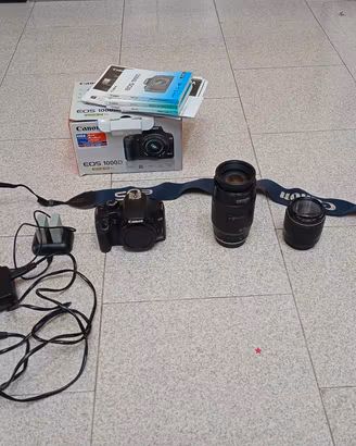 Canon Eos 1000d + obbiettivo 35-80 e 70-210 kit 