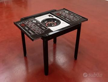 Tavolino da Gioco Vintage 2 in 1 – Roulette e Poke