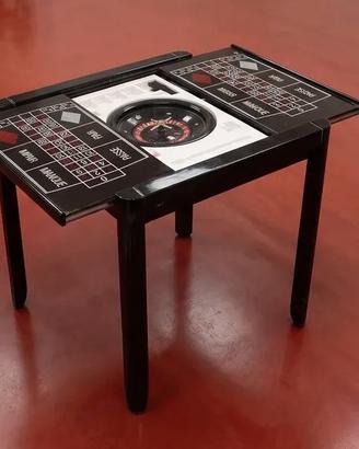 Tavolino da Gioco Vintage 2 in 1 – Roulette e Poke