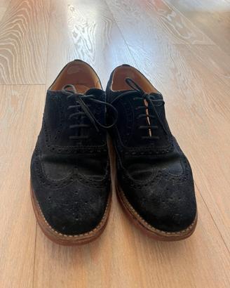 Scarpe Church’s uomo scamosciate blu