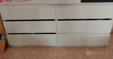Cassettiera bianca Ikea 