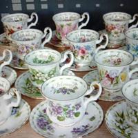 Set completo tazze da caffè Queen's Rosina 1996