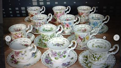 Set completo tazze da caffè Queen's Rosina 1996